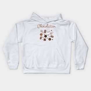 Chocolatier Chocolate Candies Kids Hoodie